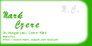 mark czere business card